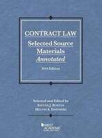 Book cover of Contract Law: Selected Source Materials Annotated 2014 Edition