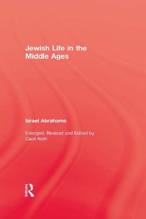 Book cover of Jewish Life In The Middle Ages