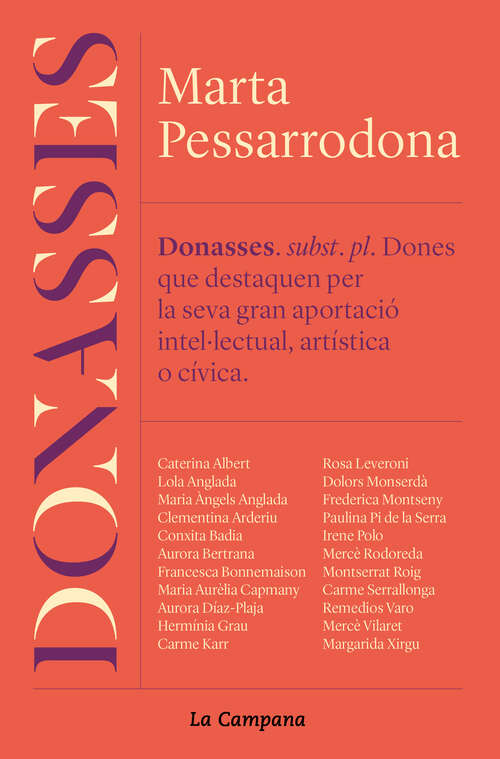 Book cover of Donasses: Vint-i-dues dones de pes, protagonistes de la Catalunya moderna