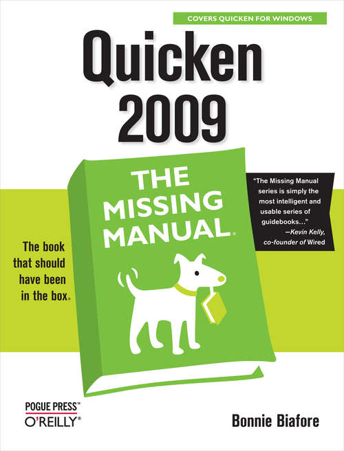 Book cover of Quicken 2009: The Missing Manual