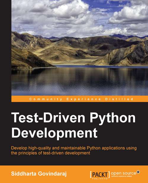 Book cover of Test-Driven Python Development