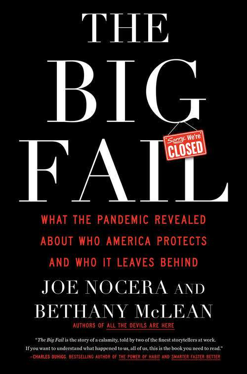 Book cover of The Big Fail: What the Pandemic Revealed About Who America Protects and Who It Leaves Behind