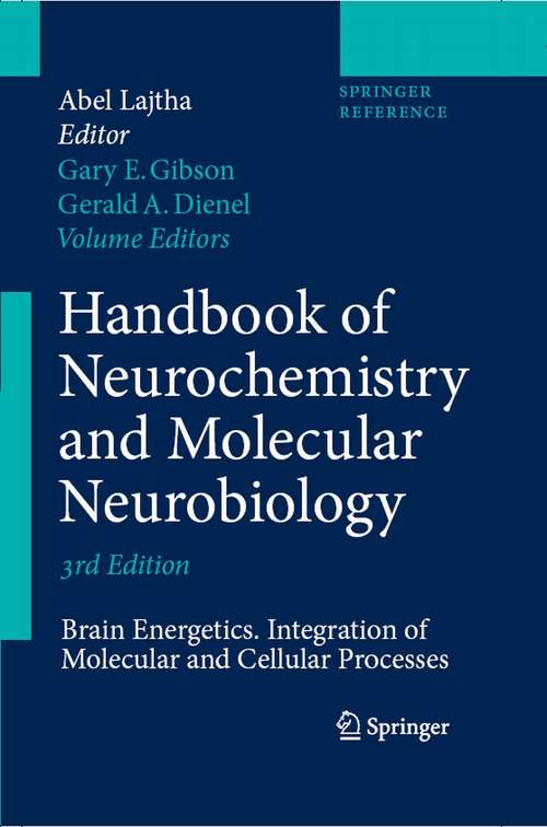 Book cover of Handbook of Neurochemistry and Molecular Neurobiology