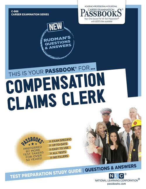 Book cover of Compensation Claims Clerk: Passbooks Study Guide (Career Examination Series)