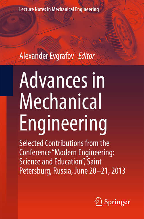 Book cover of Advances in Mechanical Engineering