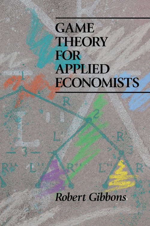 Book cover of Game Theory for Applied Economists