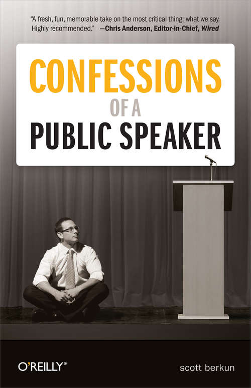 Book cover of Confessions of a Public Speaker