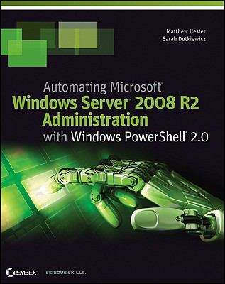 Book cover of Automating Microsoft Windows Server 2008 R2 with Windows PowerShell 2.0