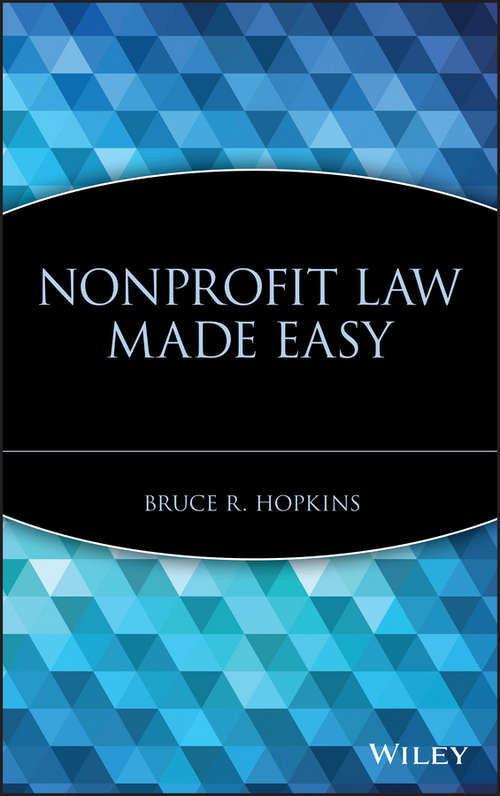 Book cover of Nonprofit Law Made Easy