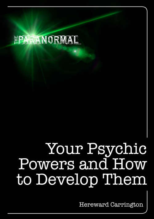 Book cover of Your Psychic Powers and How to Develop Them