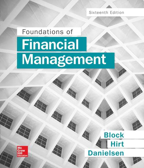 Book cover of Foundations of Financial Management (Sixteenth Edition)