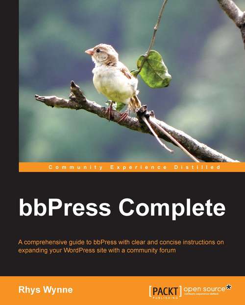 Book cover of bbPress Complete