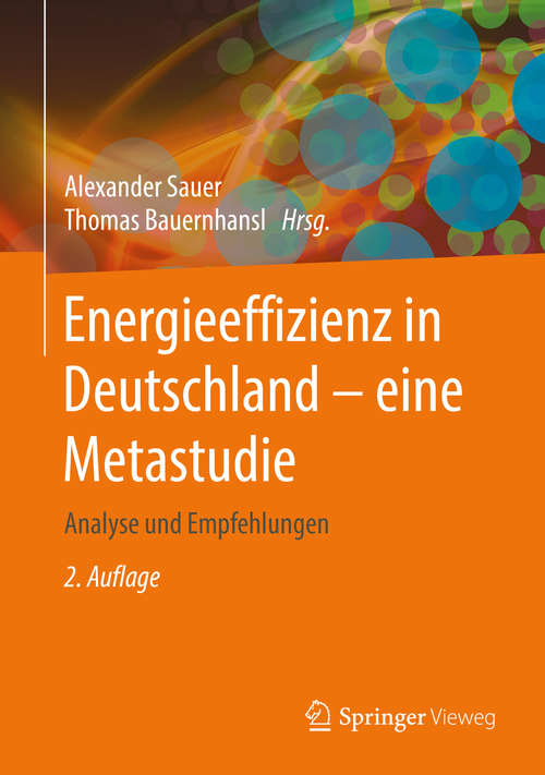 Book cover of Energieeffizienz in Deutschland - eine Metastudie