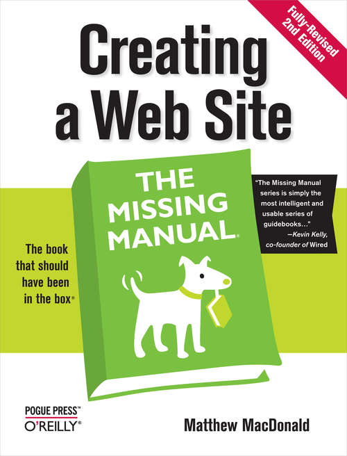 Book cover of Creating a Web Site: The Missing Manual (Missing Manual)