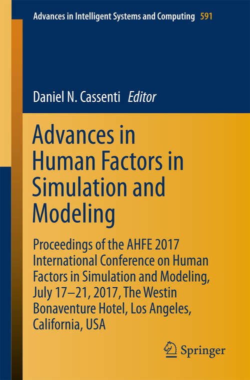 Book cover of Advances in Human Factors in Simulation and Modeling