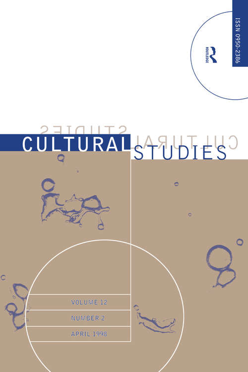 Book cover of Cultural Studies: Volume 12, Issue 2