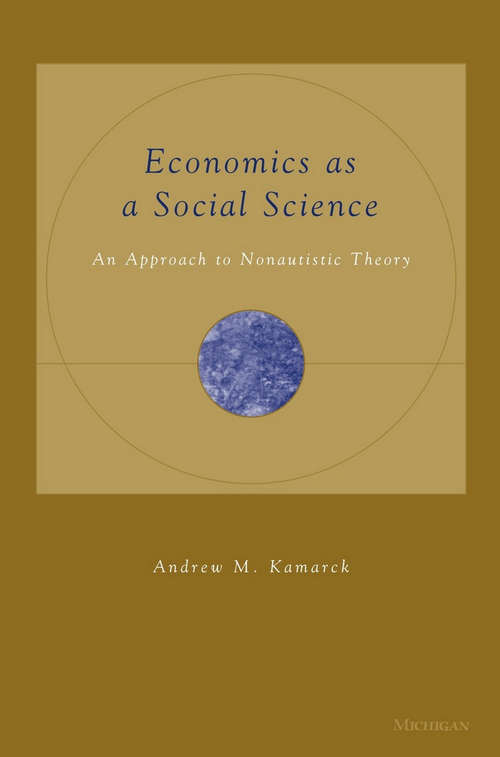 Book cover of Economics as a Social Science