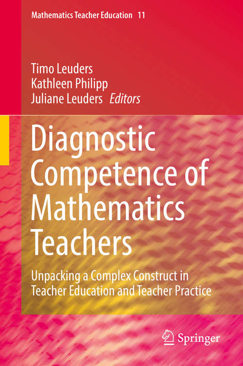 Book cover of Diagnostic Competence of Mathematics Teachers