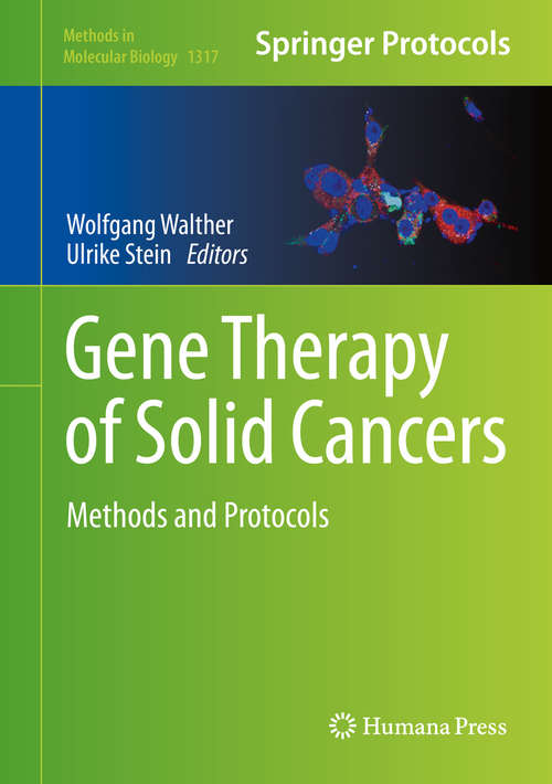 Book cover of Gene Therapy of Solid Cancers