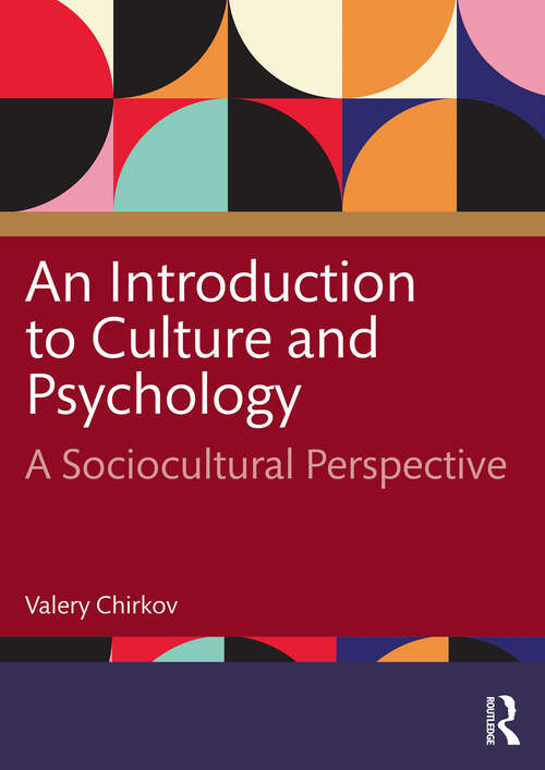 Book cover of An Introduction to Culture and Psychology: A Sociocultural Perspective