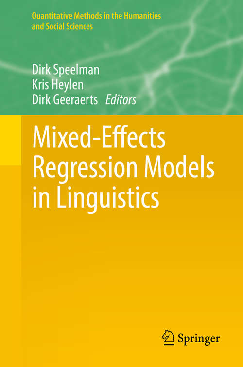 Book cover of Mixed-Effects Regression Models in Linguistics