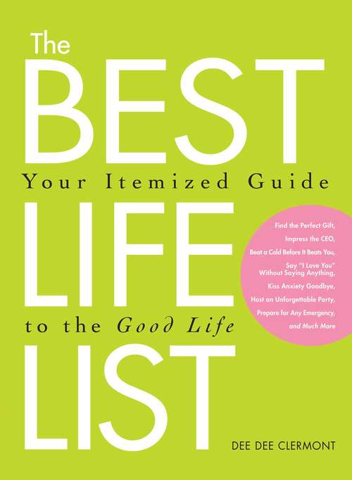 Book cover of The Best Life List: Your Itemized Guide to the Good Life