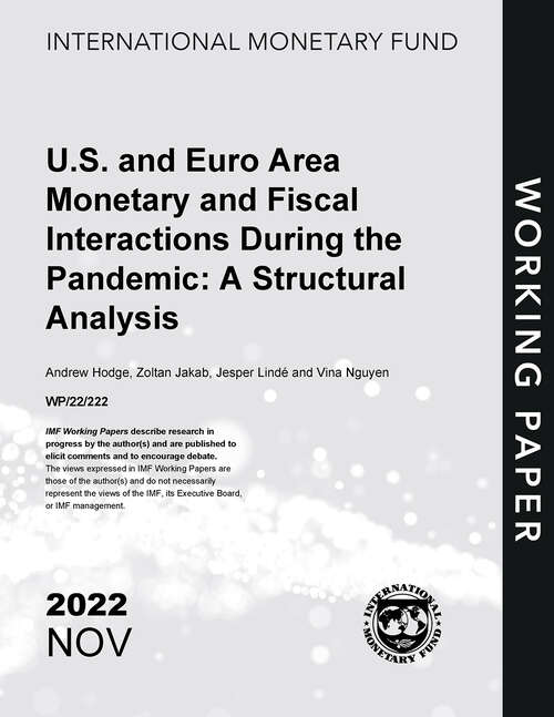 Book cover of U.S. and Euro Area Monetary and Fiscal Interactions During the Pandemic: A Structural Analysis (Imf Working Papers)