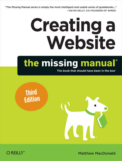 Book cover of Creating a Website: The Missing Manual