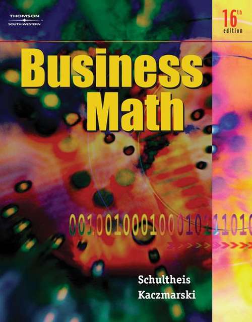 Book cover of Business Math