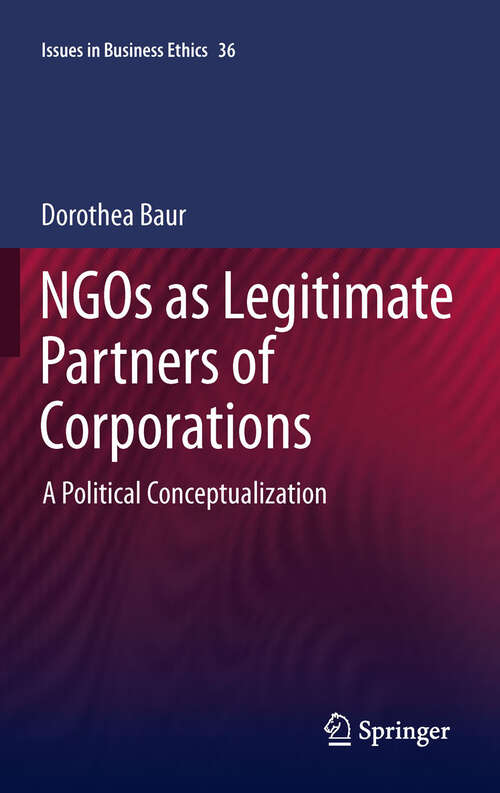 Book cover of NGOs as Legitimate Partners of Corporations