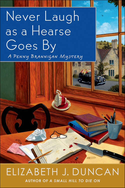 Book cover of Never Laugh as a Hearse Goes By (The Penny Brannigan Mysteries)
