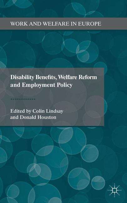 Book cover of Disability Benefits, Welfare Reform and Employment Policy