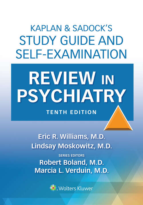 Book cover of Kaplan & Sadock’s Study Guide and Self-Examination Review in Psychiatry