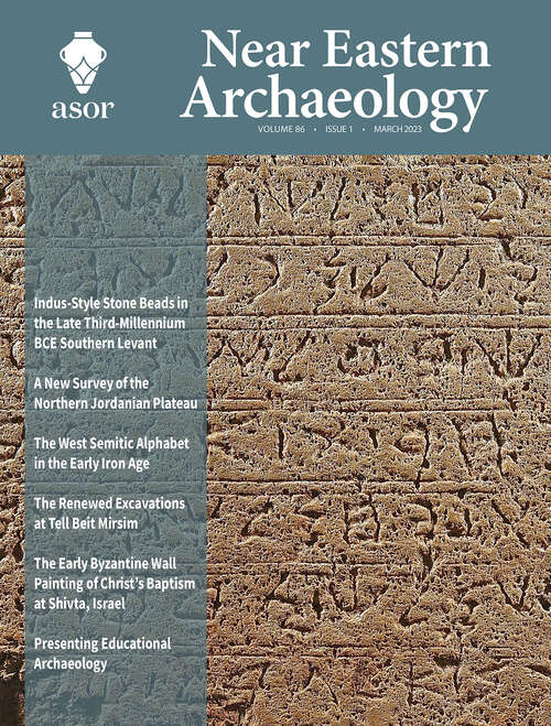 Book cover of Near Eastern Archaeology, volume 86 number 1 (March 2023)