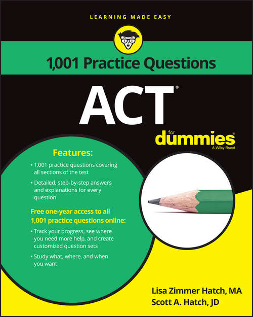1,001 ACT Practice Problems For Dummies
