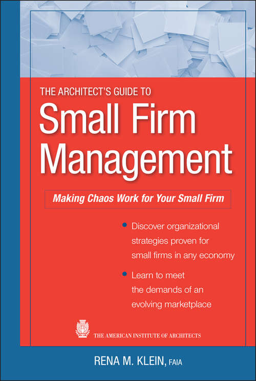 Book cover of The Architect's Guide to Small Firm Management