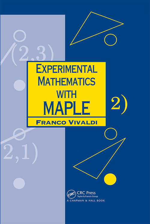 Book cover of Experimental Mathematics with Maple (Chapman Hall/CRC Mathematics Series)