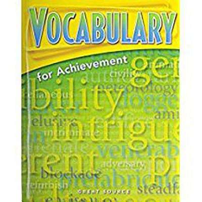 Book cover of Vocabulary for Achievement (2nd Course)