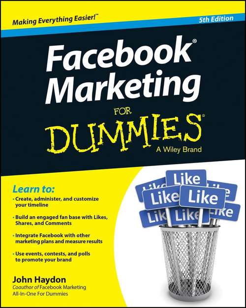 Book cover of Facebook Marketing For Dummies