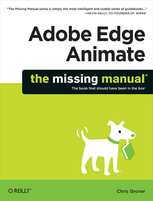 Book cover of Adobe Edge Animate: The Missing Manual