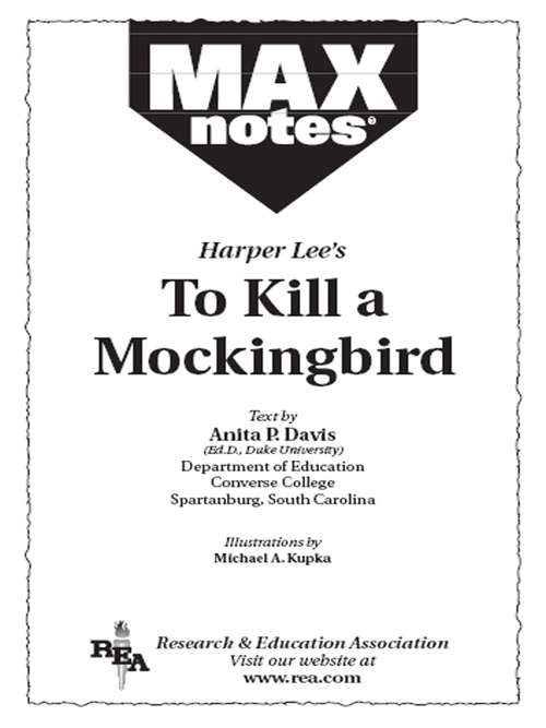 Book cover of To Kill a Mockingbird (MAXNotes Literature Guides)