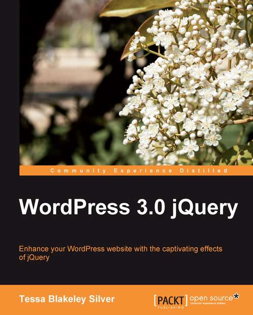 Book cover of WordPress 3.0 jQuery