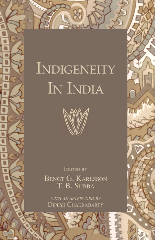 Book cover of Indigeneity In India