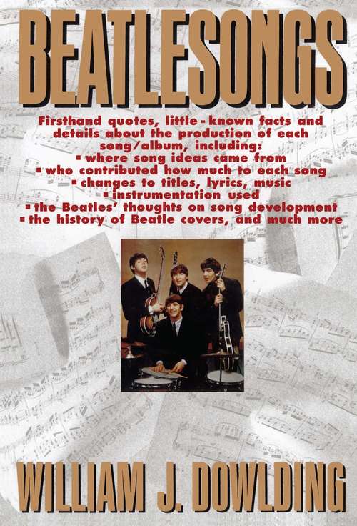 Book cover of Beatlesongs