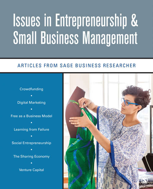 Book cover of Issues in Entrepreneurship & Small Business Management: Articles from SAGE Business Researcher