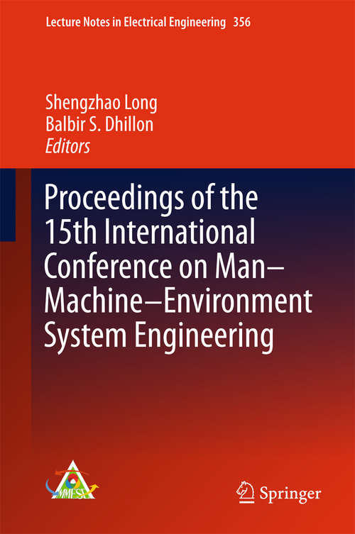 Book cover of Proceedings of the 14th International Conference on Man-Machine-Environment System Engineering