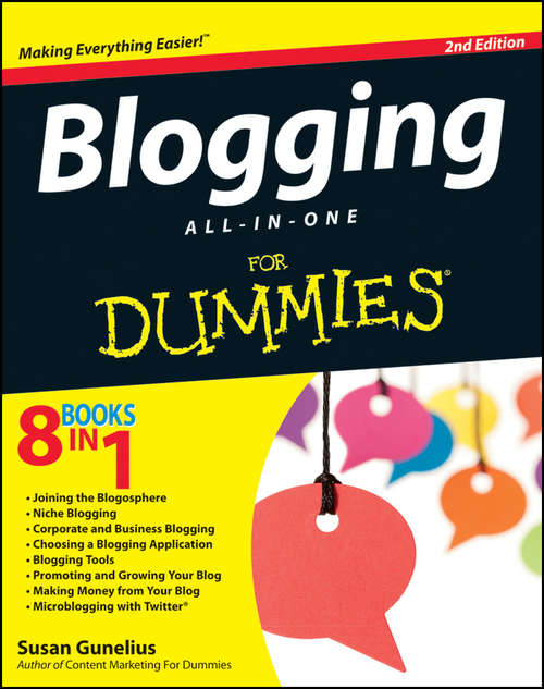 Book cover of Blogging All in One For Dummies, 2nd Edition