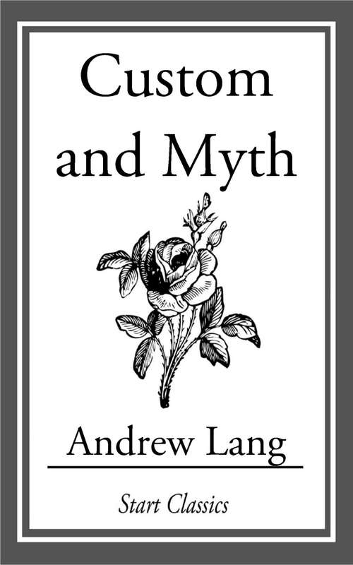 Book cover of Custom and Myth