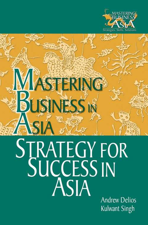 Book cover of Mastering Business in Asia