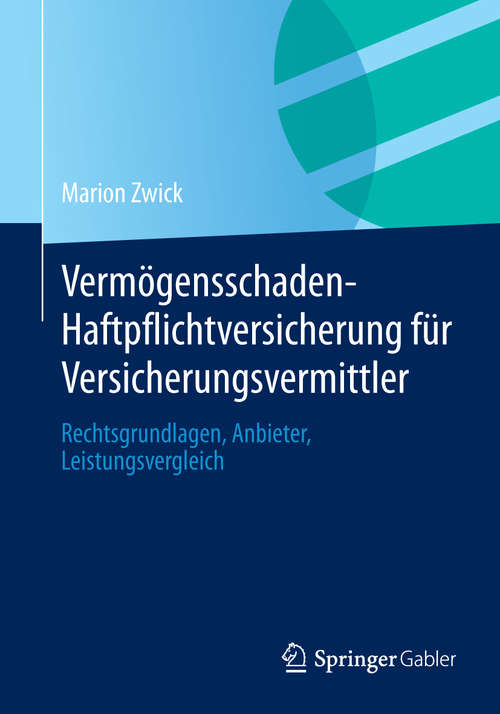 Book cover of Vermögensschaden-Haftpflichtversicherung für Versicherungsvermittler